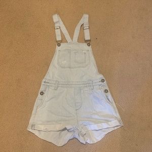 Oneill Blue Striped Short Overalls